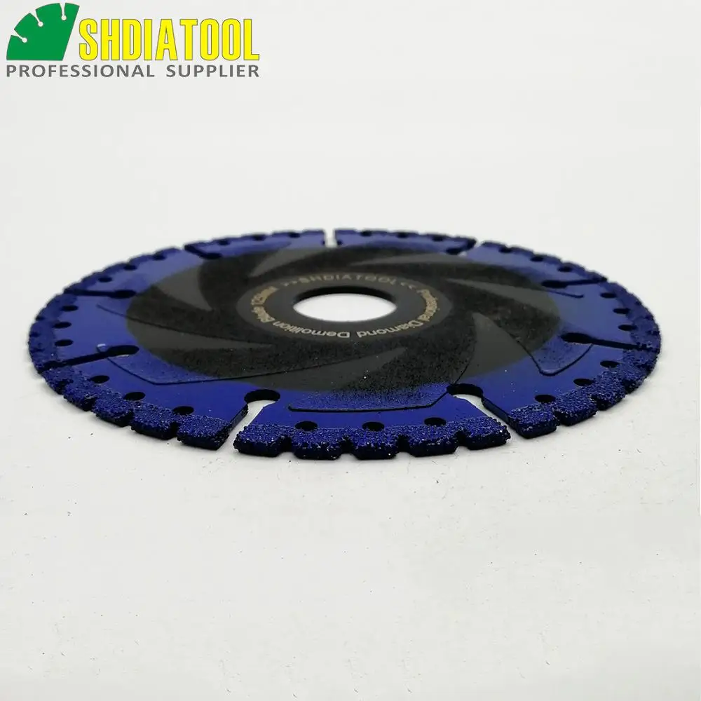 DIATOOL-Hoja de diamante soldado al vacío para todo uso, hoja de demolición de 5 "para piedra, hierro y acero, 125mm, 2 unidades