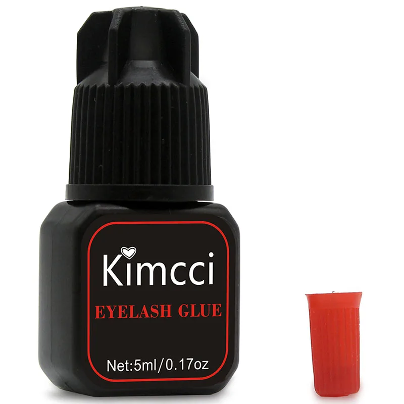 Kimcci 10pcs/lot Eyelash Extension Glue 2-3 Seconds Fast Drying Eyelashes Glue Pro Lash Glue Black Adhesive Retention Long Last