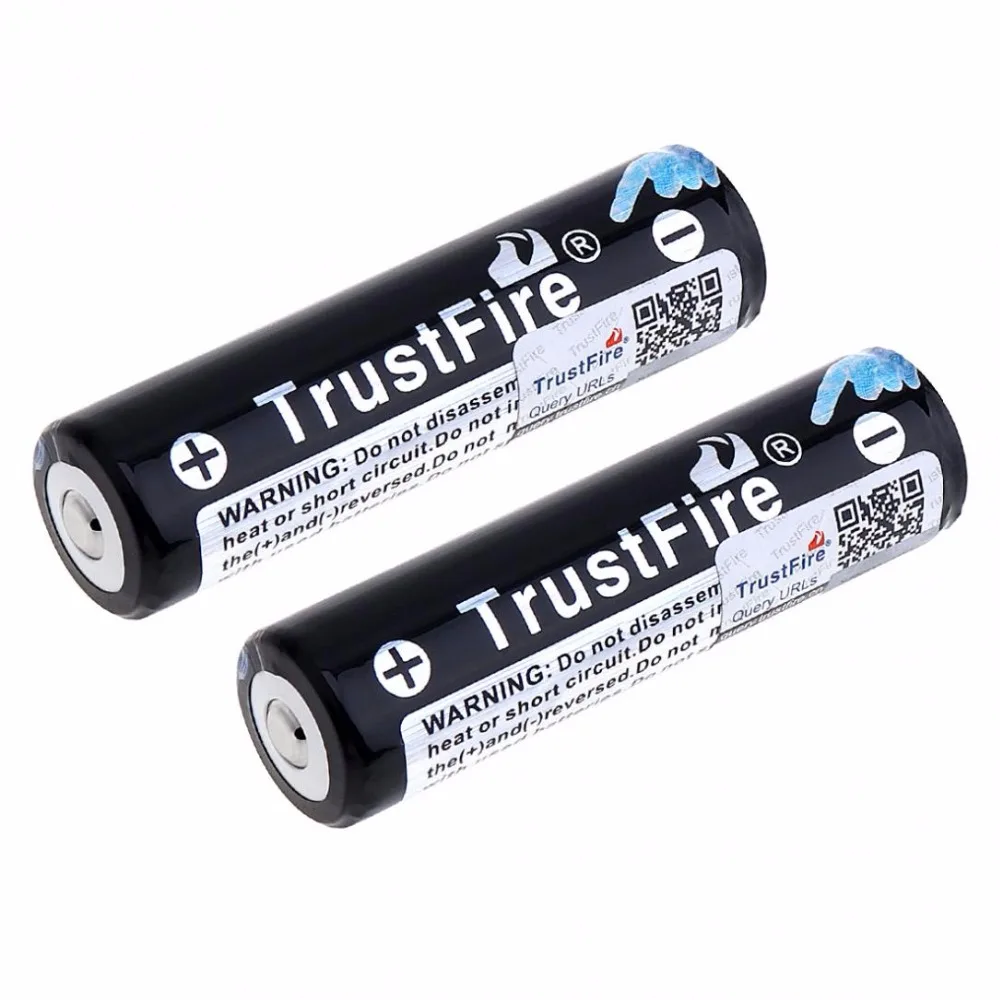 

8pcs/lot TrustFire Protected 3.7V 18650 2600mAh Rechargeable Lithium Battery Cell with Safety Relief Valve for LED Flashlights