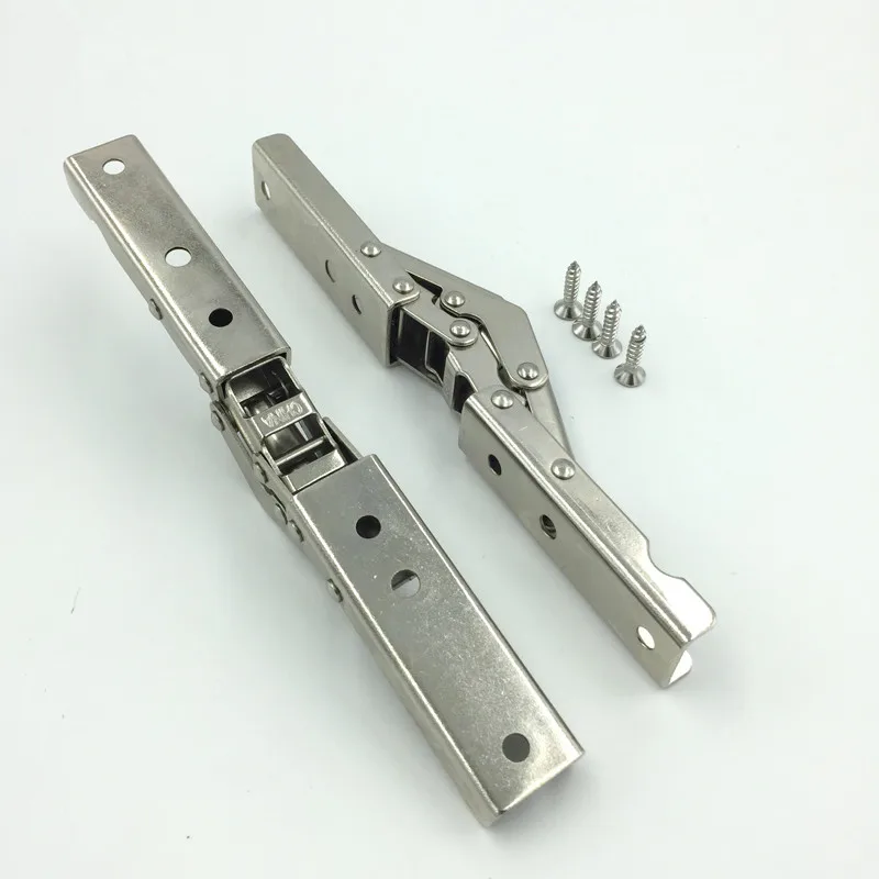 2pcs Cold steel 90 degree folding shelf hinge bracket hidden table holder hinge furniture accessories folding shelves