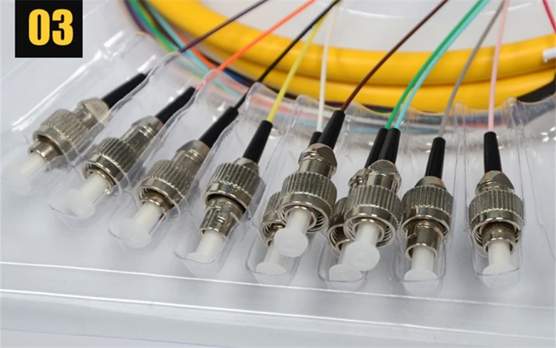 12 портов FC набор волоконных свиных хвостов 1,5 м SM Оптическое волокно G652D кабель A класс наконечника ftth FC UPC коннектор Заводская поставка ELINK