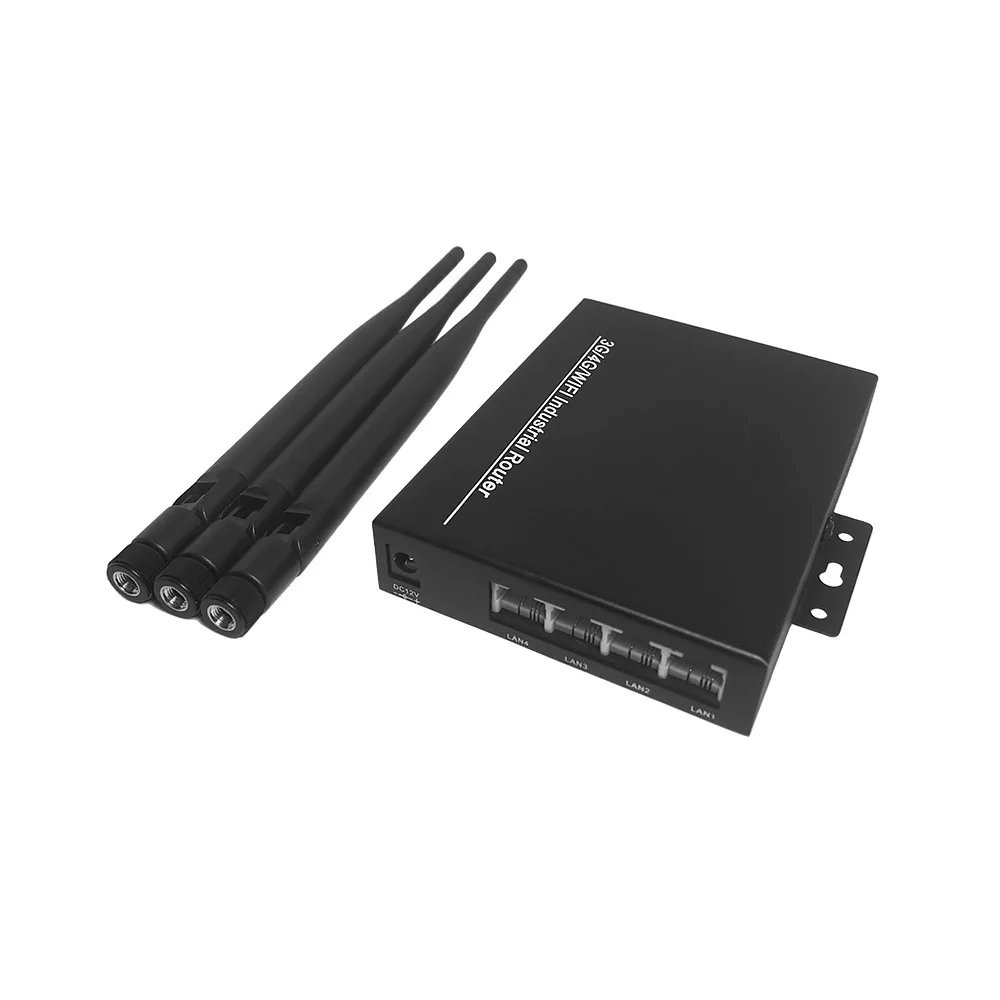 Unlocked 3G 4G SIM Card Router with 3 5dbi Antennas Industry 4G Module Wireless WIFI Router for Wi-fi IP Camera and AHD Camera