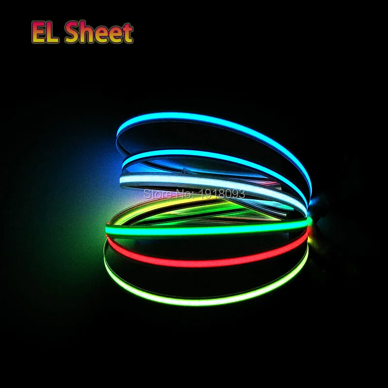 Newest DC-3V Driver+8 Colors Optional 1.4X100CM el tape el wire LED strip for car,house,party,dispaly,holiday, Bar