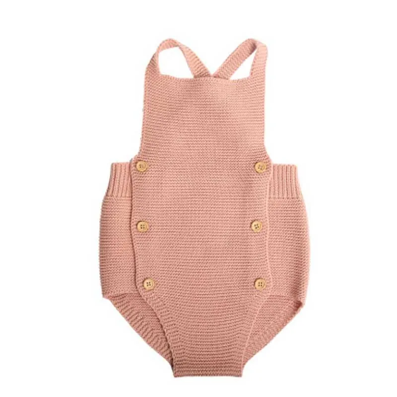 New 2022 Baby Boys Girls Rompers Baby Girl Clothing Jumpsuit Infant Clothing Baby Boy Clothes Sleeveless Newborn Knitted Romper