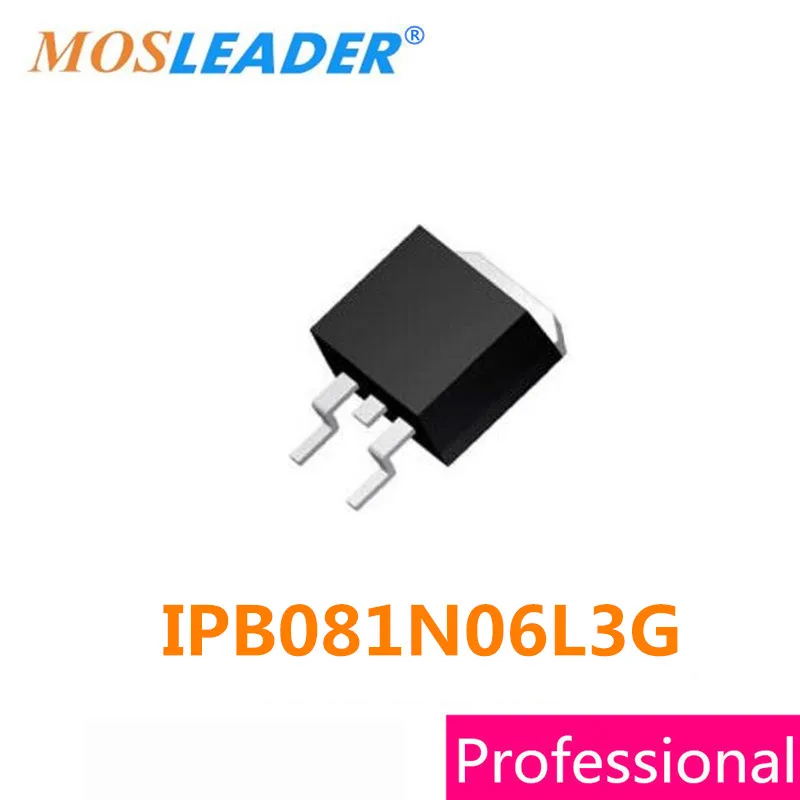 

Mosleader IPB081N06L3G TO263-3 100PCS IPB081N06L3 VGS(TH) 2.5V Made in China High quality