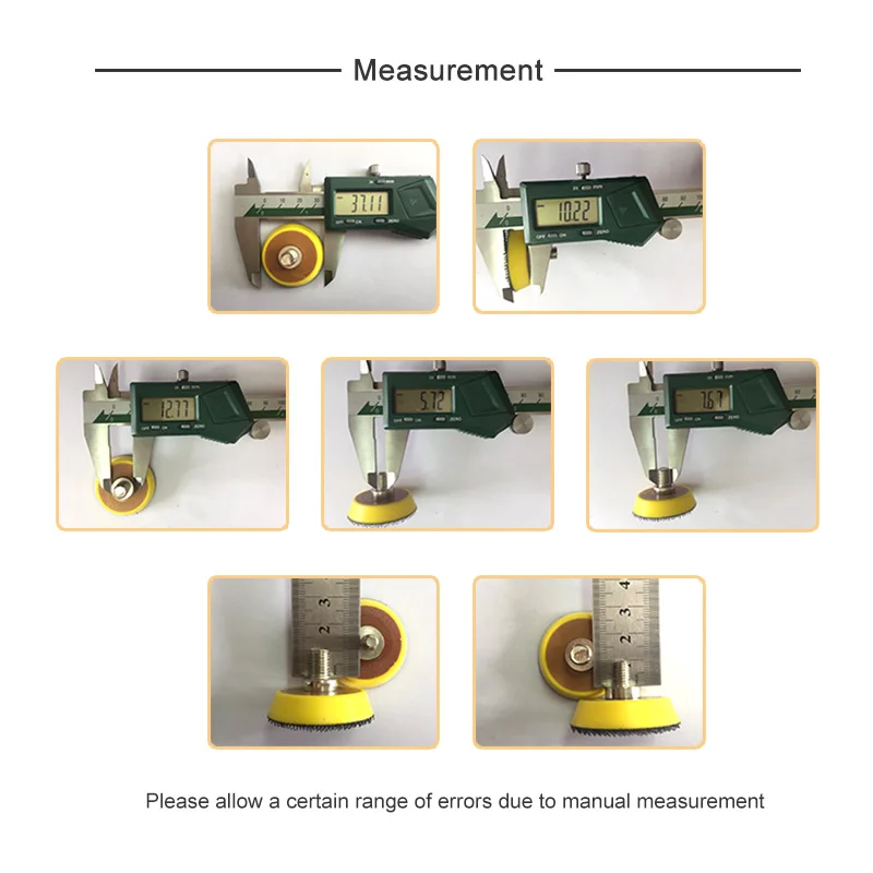 Almohadilla de respaldo de lijado de 1,5 pulgadas y 38MM, almohadilla de respaldo de lijadora de gancho y bucle para amoladora de taladro, herramientas rotativas de molienda y pulido, 1 ud.