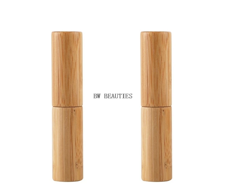 200Pcs/Lot 4g bamboo empty lip gross container lipstick tube DIY container,5ml lip balm tubes bamboo lipstick tube