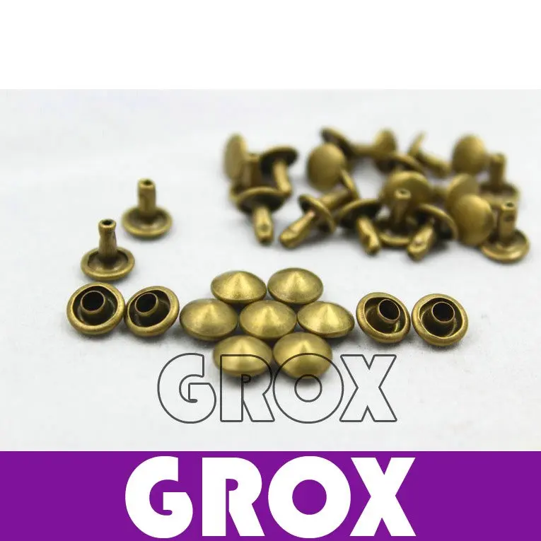 

7*6mm Antique Brass Bronze Conical Rapid Rivet Studs Punk Rock Rivets Nailheads Spike Free Shipping Wholesale High Quality