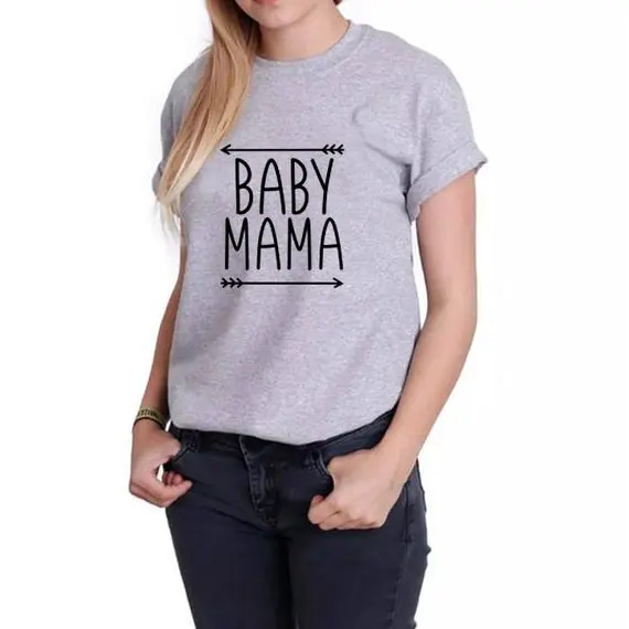 Sugarbaby Mama Tee T shirt Gift for Mama Mommy to be T shirt Mom life Tops Baby Mama Tee Short Sleeve Mommy T shirt