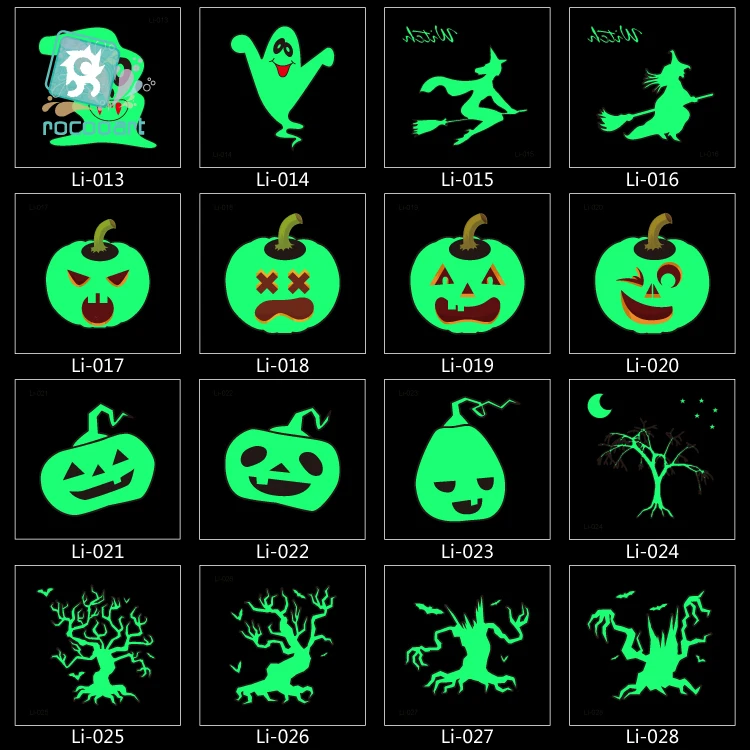 

Latest Glow in the dark Temporary Fake Flash Tattoo Stickers Luminous Body Art Tatoo For Halloween Day Kid Taty