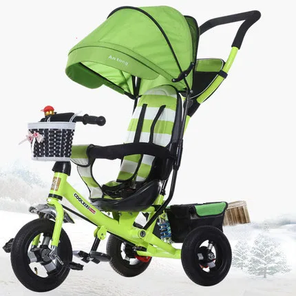 Tiger child tricycle folding 1-3-6 year old baby trolley baby bicycle baby bicycle bicycle