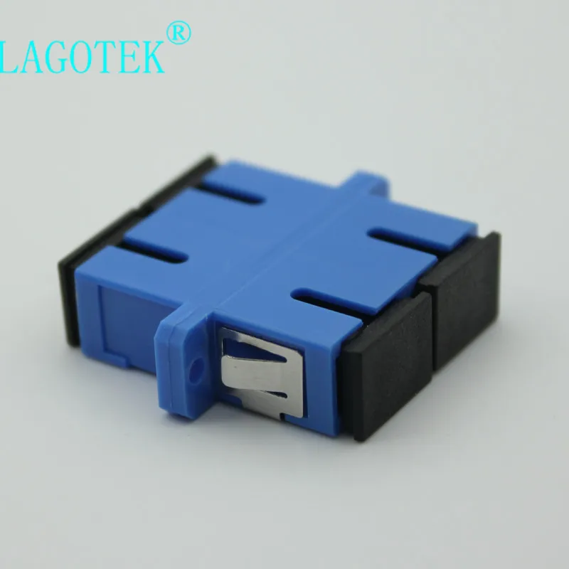 100PCS SC UPC Duplex Single-mode Fiber optic Adapter SC Optical fiber coupler SC UPC Fiber flange SC connector