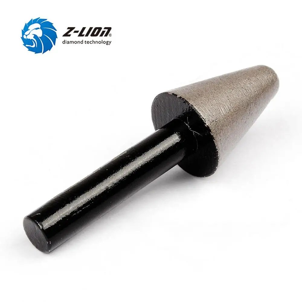 Z-LION 3pcs Sintered Diamond Countersink Bit Diamond Sanding Drill Bit Stone Marble Glass Mini Drill Diamond Bur Grit 30/50/100