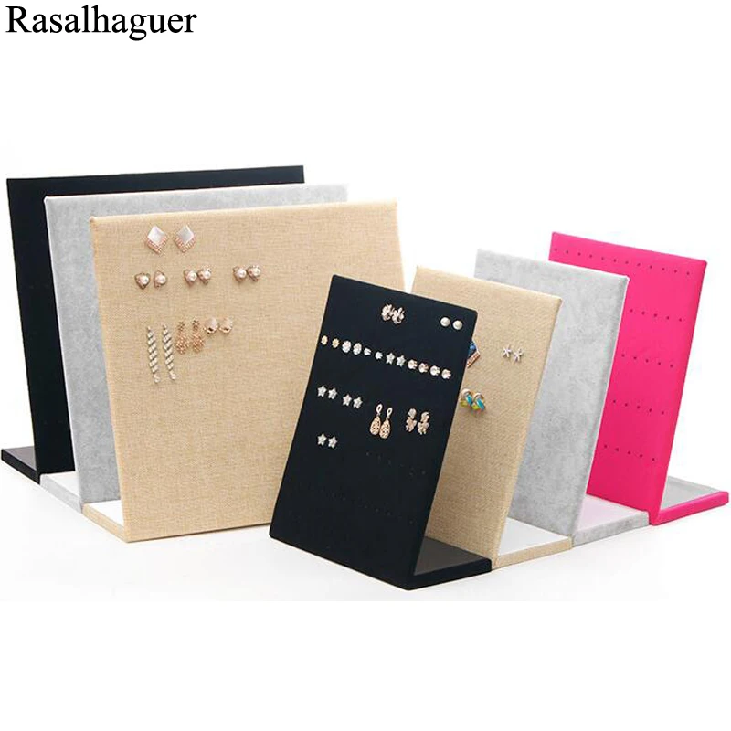 

Новая L-образная дизайнерская подставка для демонстрации ювелирных изделий, подставка-держатель для сережек, коробка для хранения ювелирных изделий, оптовая продажа