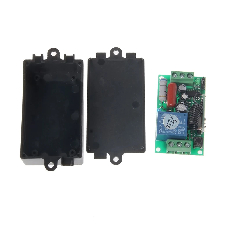 AC 220V 10A 315MHz/433MHz Wireless Relay Remote Control Switch Receiver 2x LED Transmitter