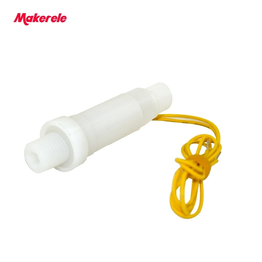 Magnetic Plastic Flow Sensor MK-PFS1 Plastic Water Flow Switch White Color Plastic Piston Flow Switch