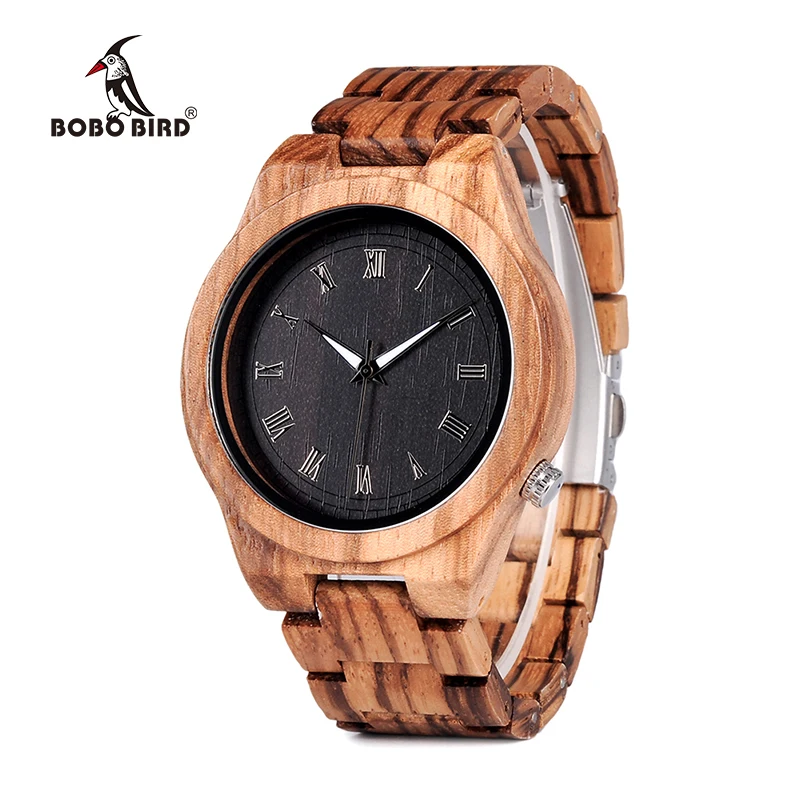 

BOBO BIRD Mens Watches Luxury Brand Top Men Watch Relogio Masculino Wooden Wristwatches Timepieces W-M30 DROP SHIPPING