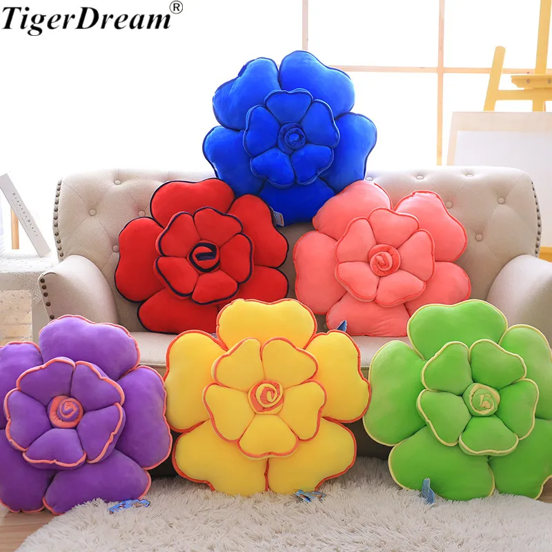 

55cm Rose Plush Toys Soft PP Cotton Stuffed Dolls Flower Series Cushions Sleeping Pillows Sofa Decoration Gifts 6 Colors