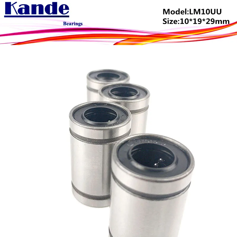 LM10UU  1pc High quality  LM10 Linear Bearing  10x19x29 mm LM10 UU  for 3d printer  Linear Bearing SM10UU