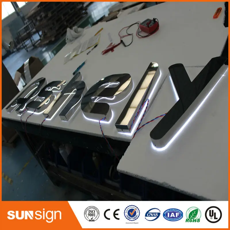 Outdoor Advertising Backlit illuminated led letter lights sign