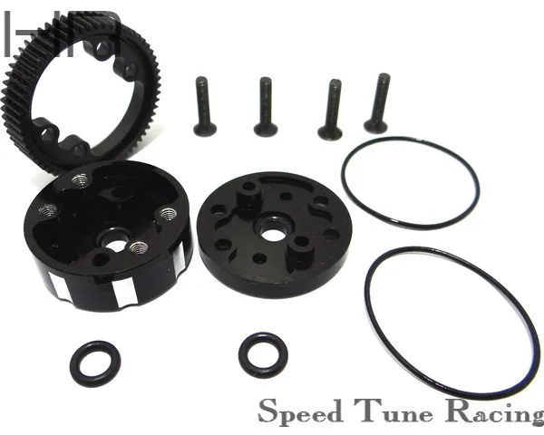 Sealed Differential Case with Hardened Steel Cog Differential Gear for 2wd Traxxas Stampede Rustler Bandit 2wd Slash