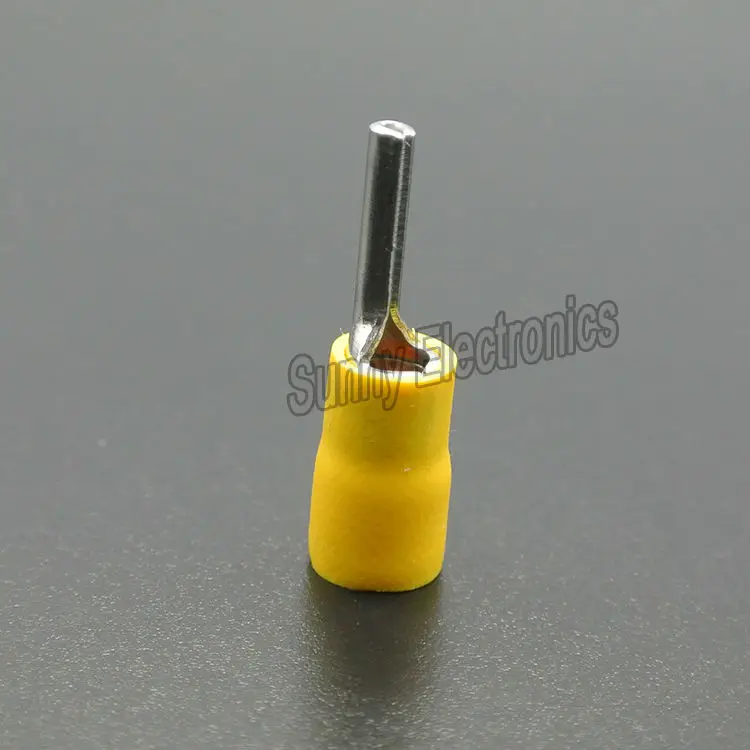 

50PCS Yellow PIN Insulated Terminal Connectors 12-10 AWG