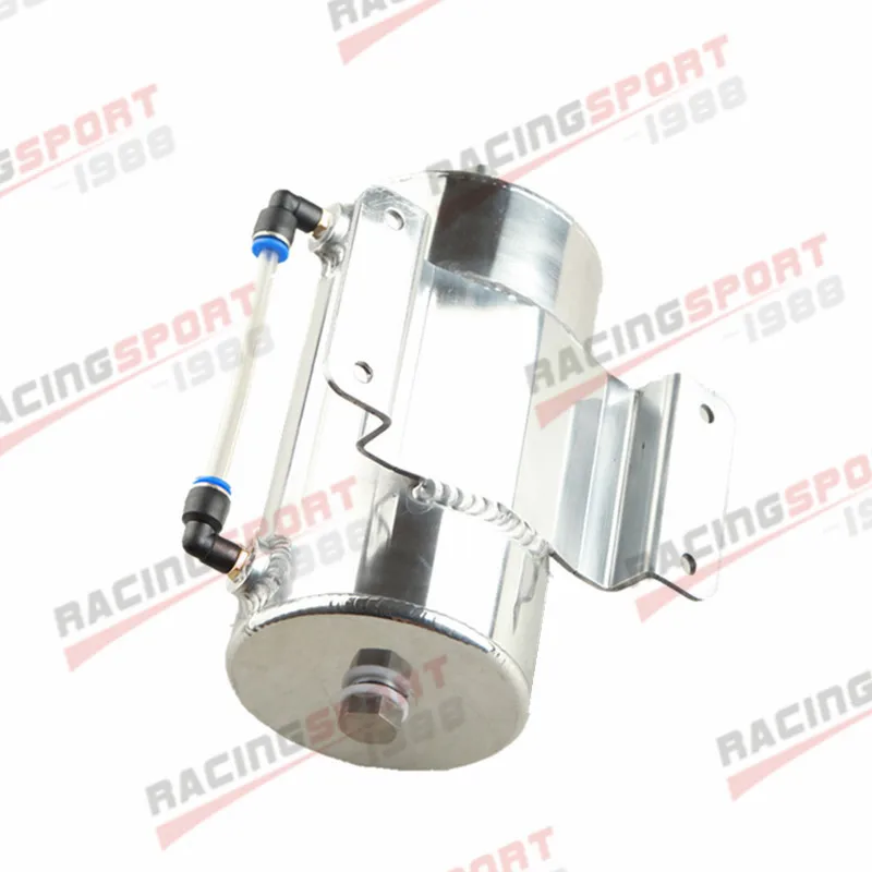 13mm In/Outlet 1L Oil Catch Tank Round Bulk Head Mount Rally Race Performance