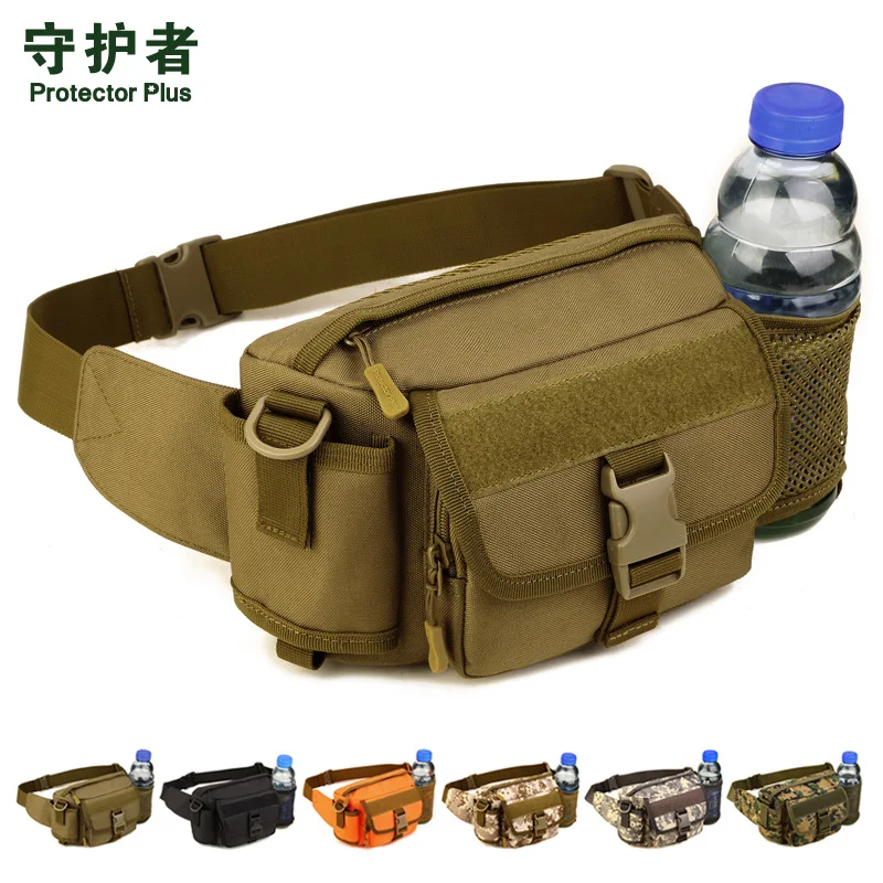 

Multifunction pockets bottle tourism mountaineering tactics messenger bags pockets leisure package p A3168
