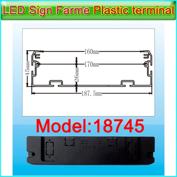 Gicl18745 Framework Plastic terminal P5/P10 LED Display Frame Accessories, Indoor semi-outdoor LED display screen