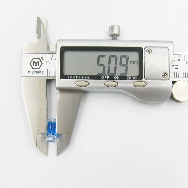 Imagem -06 - Bolha Plástica do Nível do Tubo do Espírito do Tubo Mini para a Medida Nivelada Instrumento Diâmetro mm Comprimento 12 mm Bule Cor