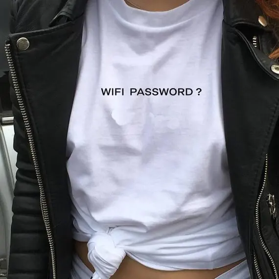 

Sugarbaby WiFi Password T-shirt Cool Casual Tumblr Grunge Tee Short Sleeve Fashion Casual Tops Tee Funny Girls T shirt drop ship