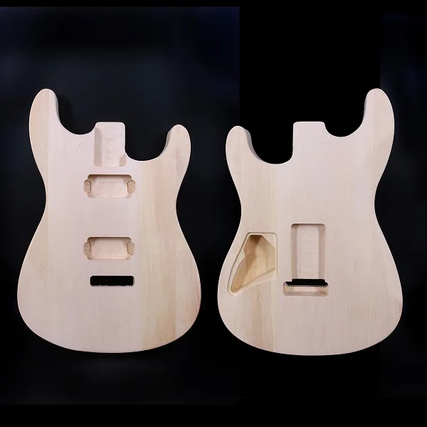 

Yinfente Electric Guitar HH Body Replacement Paulownia wood Unfinished Light Strong Guitar parts