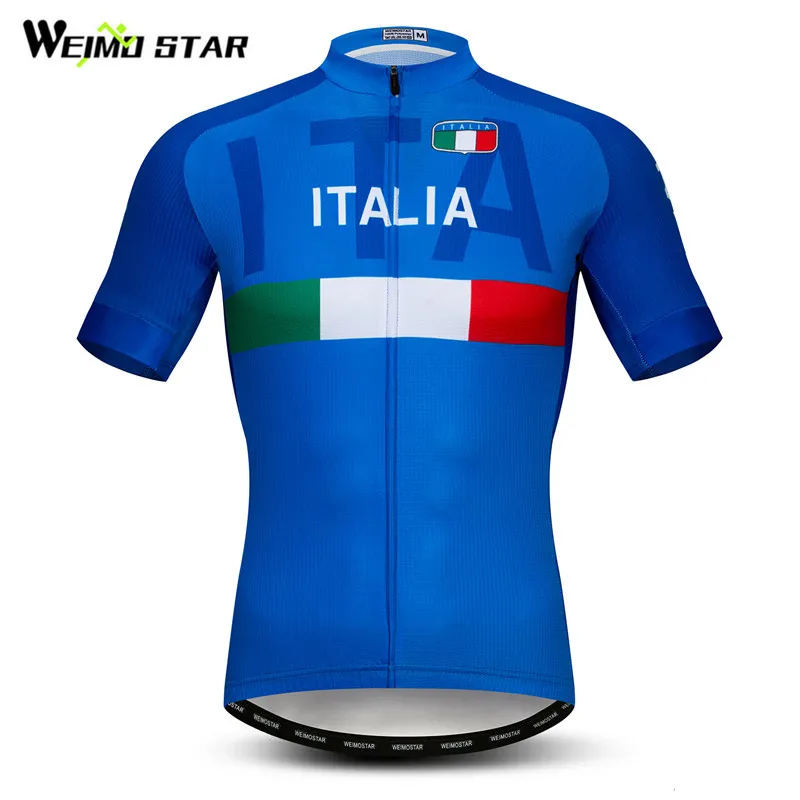 Tour De Italy Team Cycling Jersey Men Mountain Road Bike Jersey Summer Short Sleeve Racing Sport Bicycle Clothing Cycling Wear