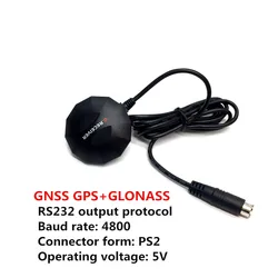 TOPGNSS GNSS100G GPS RS232 output protocol baud rate 4800 gps glonass GNSS receiver Connector form PS2 Operating voltage: 5V