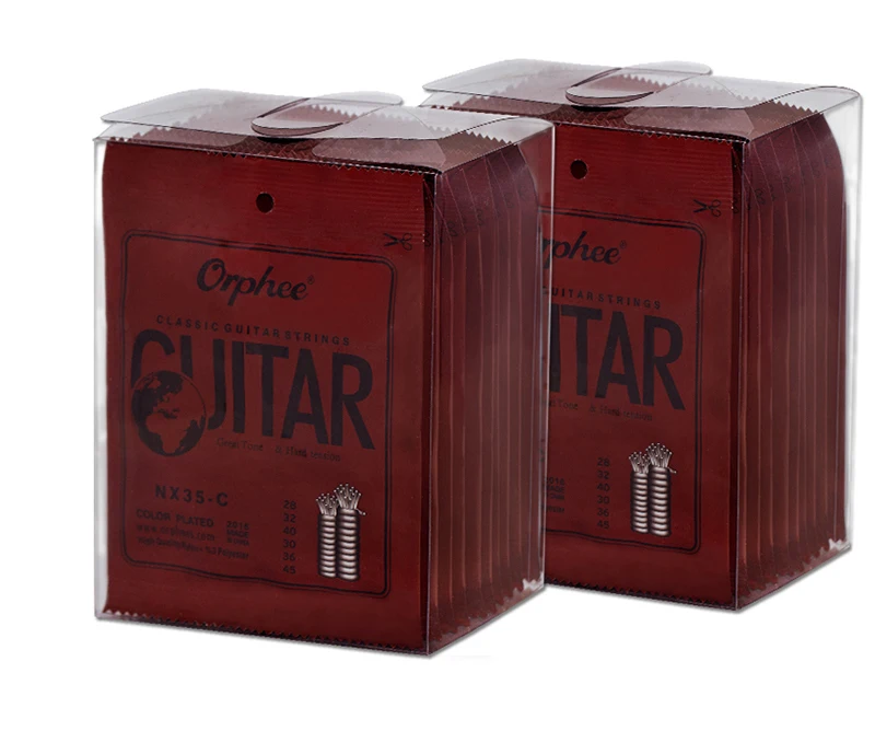

10 Sets Orphee NX35-C Classical Guitar Strings Nylon&Silver Plated Color Wire 1st-6th Strings