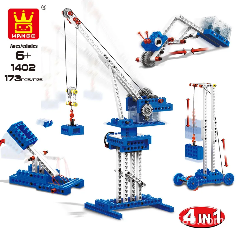 Model Building Kits Power Machinery Blocks Domino Machine Beam Pumping Unit Mechanical engineering Bricks for Children Education