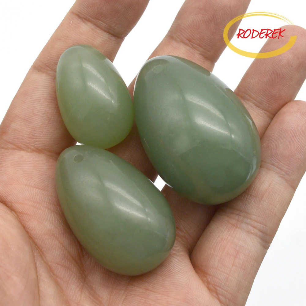 Stone Yoni Egg Natural Jade Egg Set  For Pelvic Muscle Wand Massaegr Kegel Exercise Health And Wellness