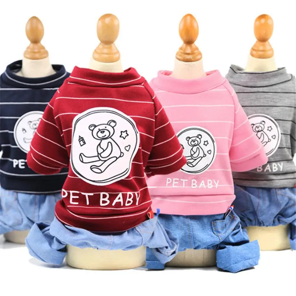 2024 Fashion Dog Clothes Spring Chihuahua Dog Coats Jackets Cartoon Hoodie Pet Dog Clothes For Small Dogs Cats Pets Clothing