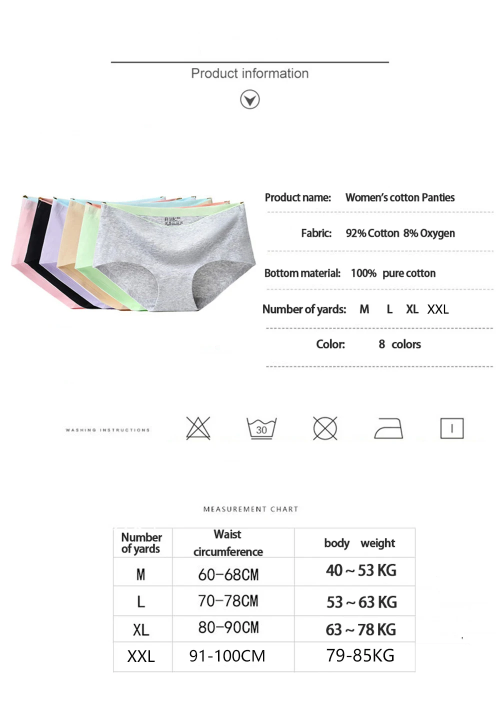 6/8 pçs calças femininas sexy calcinha de algodão cuecas sem costura calcinha respirável lingerie cor sólida mulher shorts