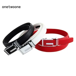 High Quality Genuine Leather Belt for Women Cowhide Belt Woman Fashion Women Belts with Automatic Buckle Gift for Big Size Belt