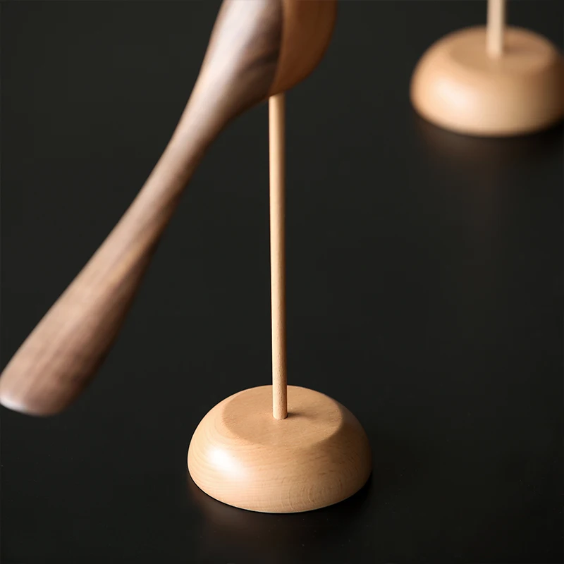 Danish wood ornaments jewelry carving wooden play Home Furnishing Nordic style puppet Home Furnishing features wood bird