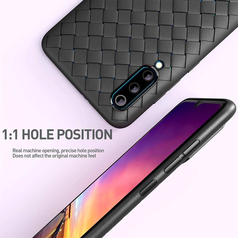 Weave Woven Grid Soft TPU Silicone Cover Case For Xiaomi Mi 9T A3 8 Lite 9 SE Redmi Note 5 Plus 6 6A 7 7A K20 Pro S2 Coque Capa