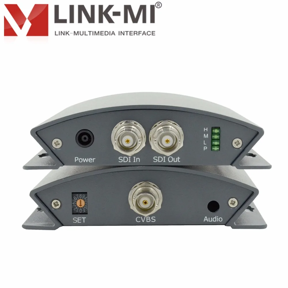 

LINK-MI PSC01 Professional Broadcast HD SDI to AV Converter With Audio Connector Earphones 3g sdi to cvbs converter 1080p