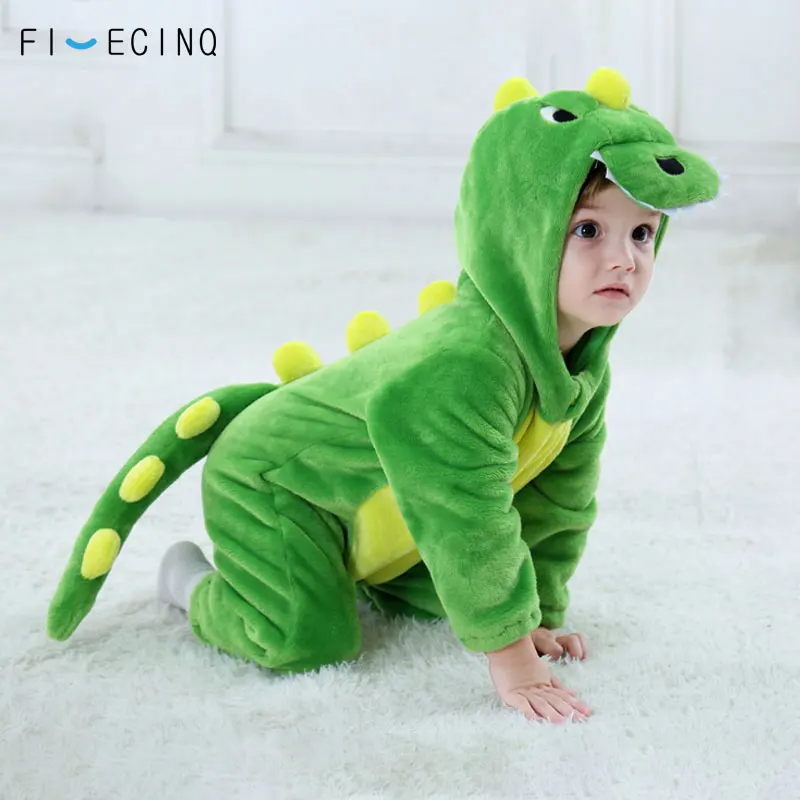 

Baby Kigurumis Green Animal Cartoon Cosplay Costume Infant Child Bodysuit Onepiece Onesie Flannel Comfortable Fantasias