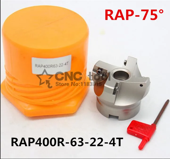RAP400R 63-22-4T 75 Gradi di Alta Positivo Viso Mulino Diametro di Taglio Per APMT1604 inserti