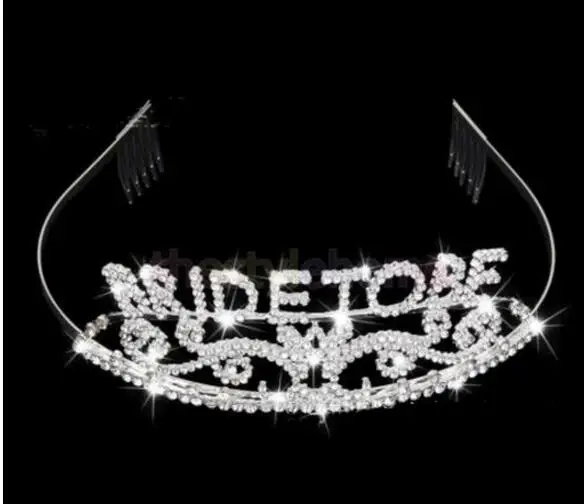 20pcs/lot fedex fast korean style woman crystal tiaras bride to be crown lady rhinestone hairband