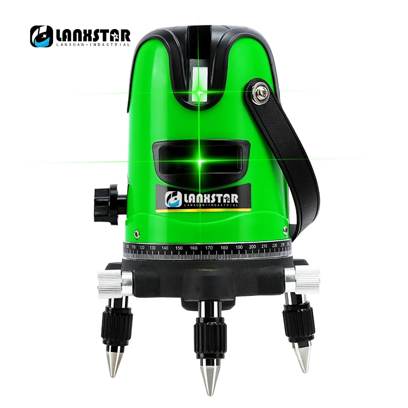 

Lanxstar 5 Laser Lines 6 Points 360 Degrees Rotary 635nm Outdoor Mode - Receiver And Tilt Slash Available Auto Line Laser Level