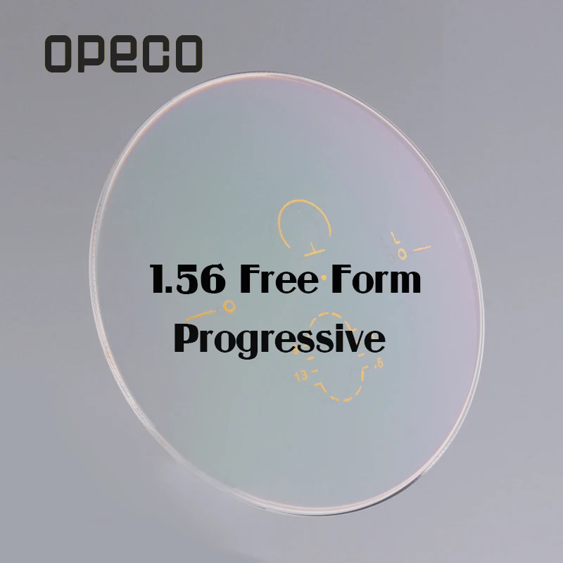 Opeco Free Form Digital Progressive Lenses Transparent Custom-made Anti-reflective and anti Scratch Optical Lenses