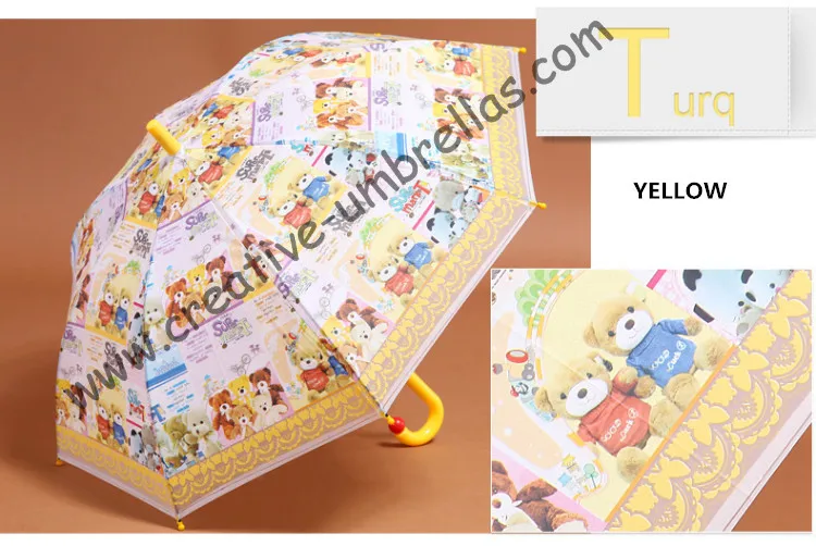 Cartoon baby kid EVA umbrella--Little bear,auto open.anti-rust,anti-Thunderbolt,fiberglass ribs,windproof,universal for girl&boy