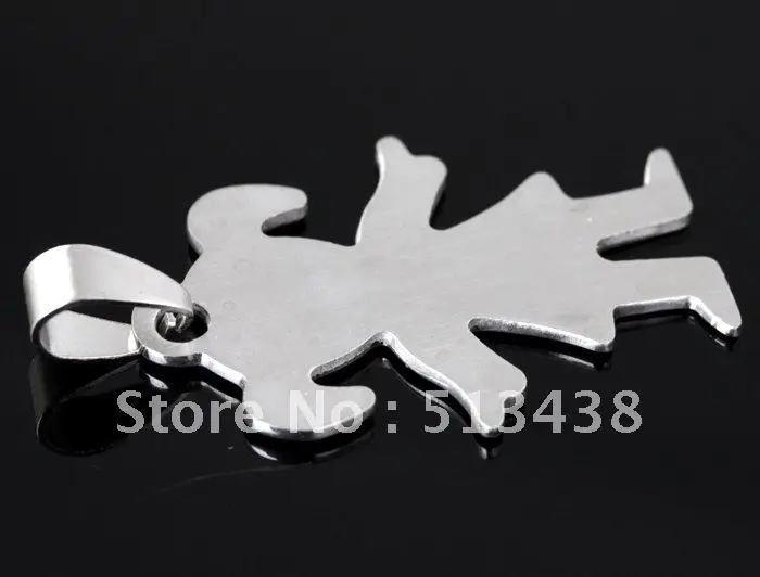 10pcs lot  unisex High polished   Stainless Steel 25*35MM little baby girl pendant, birthday ,Thanksgiving ,Christmas gifts